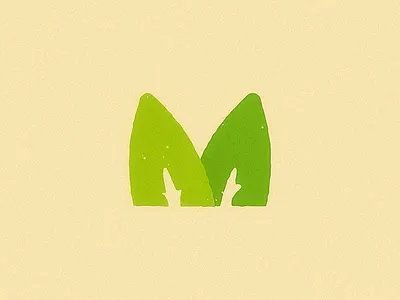 Matcha M branding design icon identity illustration leaf leaves logo m matcha tea vector