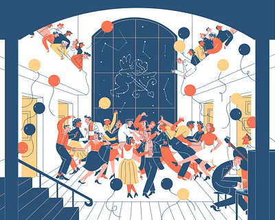 Dancers cristianne fritsch digital art digital illustration illustration