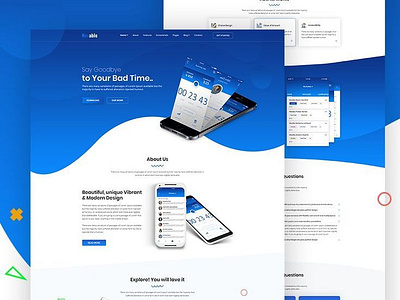 Creative Landing Page Design animation branding business website design elementor pro graphic design illustration logo ui vector