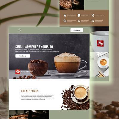 Singular Coffee - Web Design branding café coffee design graphic design illustration landing page landing page design logo ui ux vector