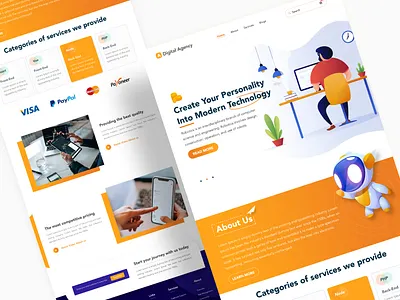 Web site design: landing page home page ui agency website design home page homepage landing landing page site ui design ui ux uiux user interface web webdesign website website design