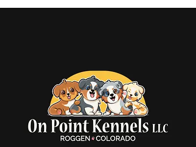 On Point Kennel Logo Design branding character design design dog dog design dog logo dog mascot graphic design illustration logo logo design toy aussie ui ux vector