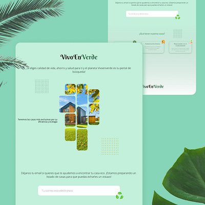 VivoEnVerde - Landing Page branding design graphic design illustration landing page landing page design logo ui ux