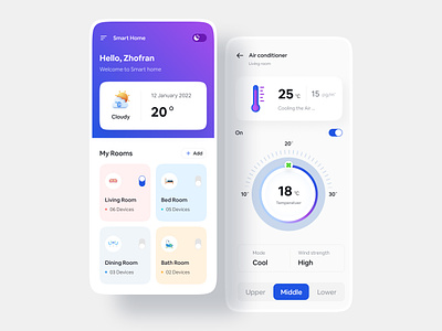 Smart Home Mobile App Design app best design branding clean design design graphic design interface minimal mobile apps mordan design online marketing smart house smart life smarthome trendy ui ui design ui kit uiuxdesign uxdesign