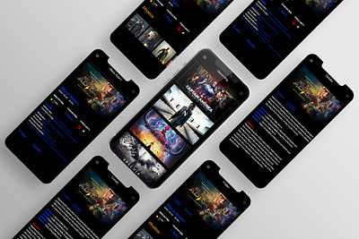 Movie Mobile App: iOS Android UI adobe xd app appdesign application branding dashboard design graphic design ios mobile mobile app design mobile app ui product design ui uiux ux
