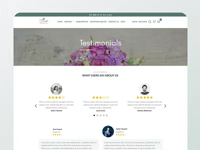 Testimonial design minimal ui uidesign ux طراحی رابط کاربری