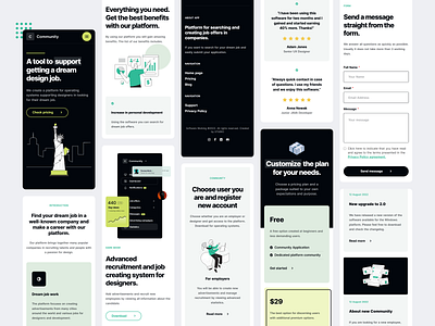 Community - Landing Page / Sass Website blog concept creative design landing page minimalist portfolio sass software technology ui ux web design website