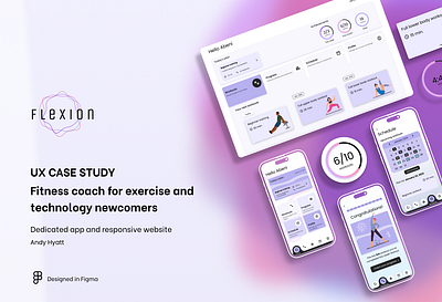 Flexion - Case Study app app design case study design exercise app fitness fitness app illustration product design ui ux design