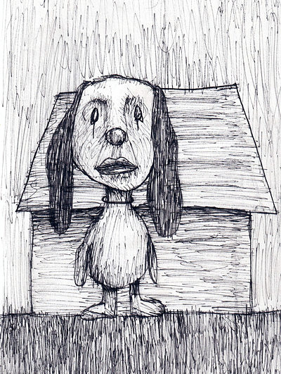 snoopy 2 animal black and white charlie brown dog dog house grunge illustration ink drawing monochrome neocubism neoexpressionism pen pen sketch sketch sketch art snoopy