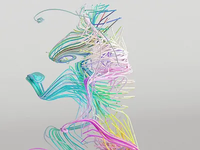 Hair nodes 3d animation b3d blender blender3d color cyclesrender design geometry nodes geonodes graphic design graphics hair motion graphics render