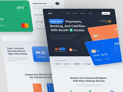 Payu Financial Website animation bank bussiness card cash clean design digital finance financial fintech investation landing minimalist money money management popular trending ui website