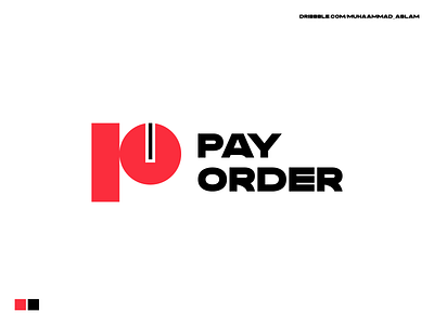 PAYORDER animation app bold brand brand identity branding design graphic design icon illustration logo logo design logo mark minimal modern payorder typography ui ux vector