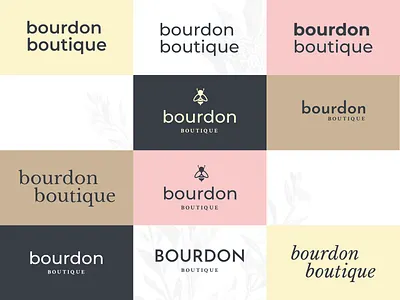 bourdon boutique brand exploration boutique branding discovery exploration logo pastel winnipeg