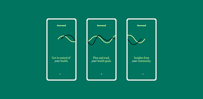 Hummed branding identity minimal ui