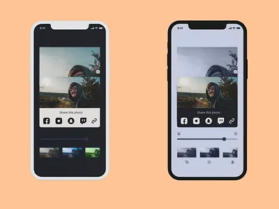 Share Social UI dailyui mobile share share social share with social media ui uidesign