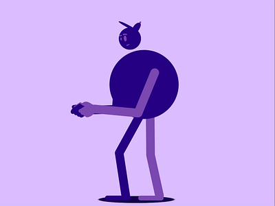 Do you know a slow typer? animation character character animation character design illustration motion graphics phone purple vector