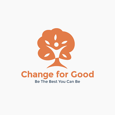 Logo Design for Change for Good branding design graphic design growth logo logo design branding tree vector