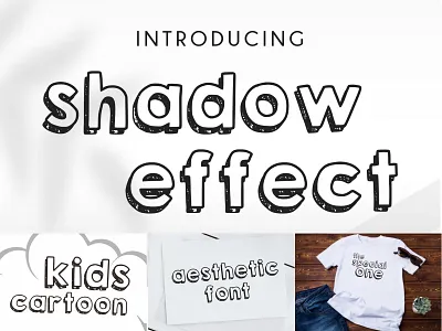 Shadow Effect Font bubble