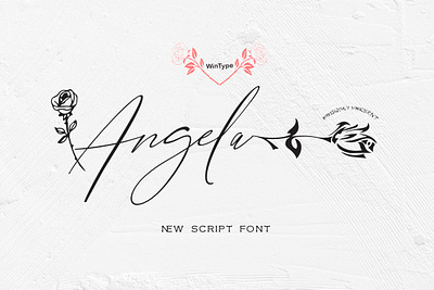 Angela app branding business cover design graphic design illustration invitation logo lovely magazine movie music photography signature social media typography ui ux vector