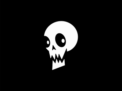 Skull Logo bones branding character death design emblem geometric horror icon identity illustration logo mark mascot playful skeleton skull symbol tattoo vector