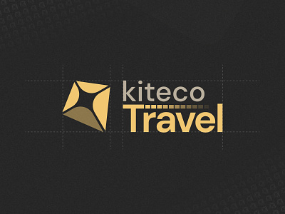 Travel agency logo design brand design branding design digital marketing gold illustration kite logo logo design travel travel agency trend trip ui ux vector web design