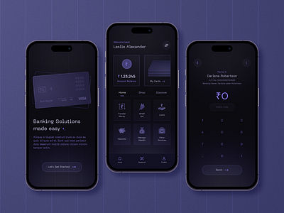 Finance management app | Mobile banking agency app design brand branding creolestudios design ecommerce graphic deaign illustration logo minimal mobile app typography ui uiux user interface ux vector web website