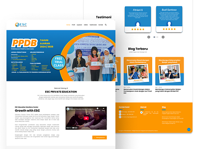 ESC Education Solutions Center (ESC) - tutoring Lessons Website branding design ui ux