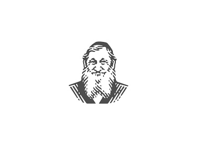 Rabbi black and white design engraving etching graphic illustration label logo pen and ink portrait scratchboard vector engraving woodcut