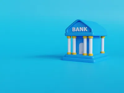 Bank 3d business creative design icon illustration