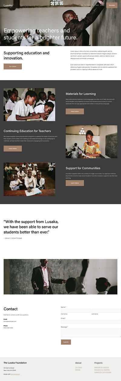 Lusaka - Website Template - Squarespace clean colorful company corporate graphic design logo modern multipurpose multipurpose template photography pitch deck portfolio presentation studio template ui unique web design web development website