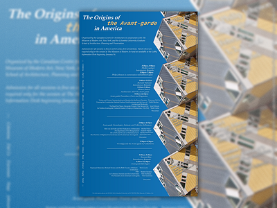 Origins of the Avant-garde in America (Poster Mockup) art design graphic design illustration ux