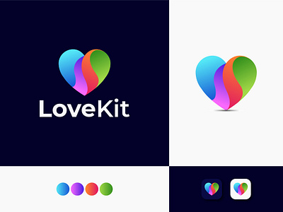 LoveKit Rebrand Logo Design bestlogo brand brand design brand logo brandidentity branding brandlogo design gradient greatlogo logo logo design logobrand logodesign logofolio logos logotipo lovekit redesign