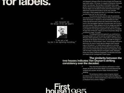 Vincent Van Duysen title typo typography