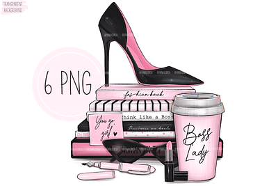 Girl Boss Clipart, Boss Lady Shoes Png high heels clipart