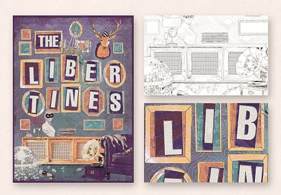 Illustrated Poster - The Libertines book cover design event poster flyer design gig poster design graphic design hand drawn illustrated poster illustration marketing design poster design