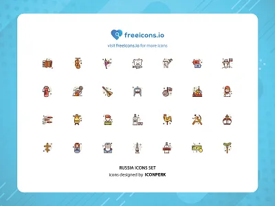 Russian Icon Set branding design free icons icon illustration logo russian icons set ui vector vector logo web