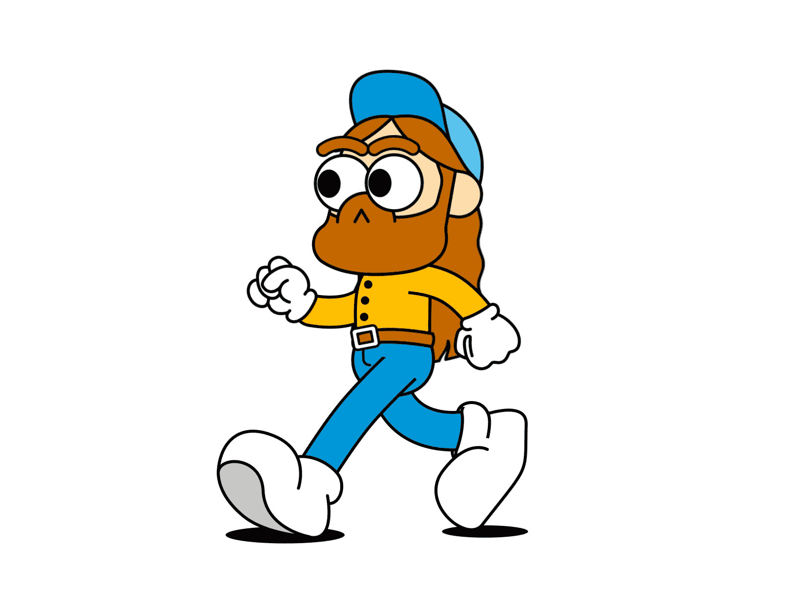 Lil Dabid walk cycle animation character design graphic design illustration walk cycle walking
