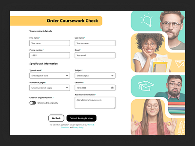 Order Form GramYou - Web Page Design branding design graphic design illustration logo ui ux vector web design website design