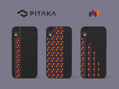 PITAKA case with pattern art case design graphic design mobile pattern pitaka print vector