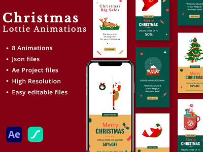 Christmas Lottie Animations Pack