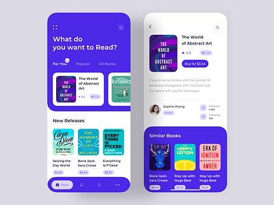 Book Store ui/ux App design graphic design illustration typography ui vector