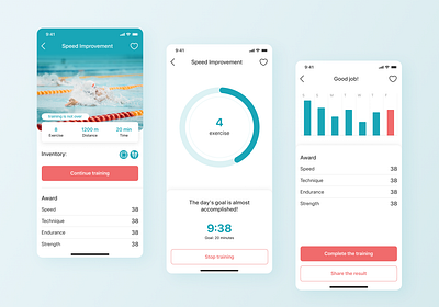 Fitness App Design app design figma fitness illustration ui uidesign uiux ux webdesign workout