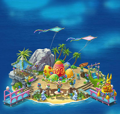 Gala Island 2d 3d art branding design environment games illustration logo ui