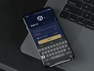 Yheely Login Page IOS App For Mobile access apple car design experience graphic design ios login logo mobile service signin ui user userexperience userinterface visuals