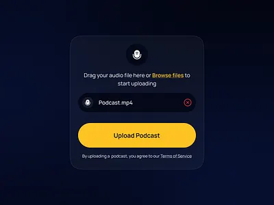 Upload Modal audio clean convert modal ui upload video