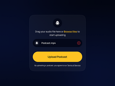 Upload Modal audio clean convert modal ui upload video
