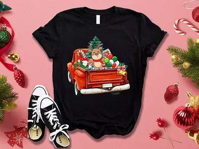 Christmas truck t-shirt design christmas christmas t shirt design christmas truck t shirt design custom doodle art design fiverr graphic design illustration logo merch by amazon merch by amazon shirts motion graphics pod print on demand printful redbubble sunfrog t shirt design teespring vector