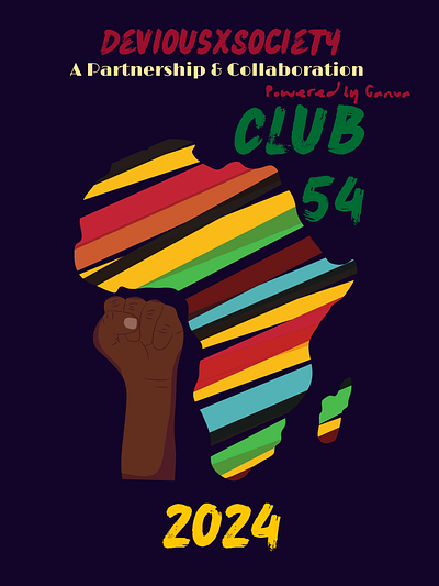 Club54 Poster africa graphic design logo