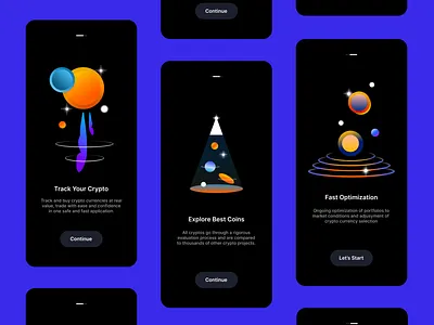 Crypto Currency App Start app design crypto design illustration mobile app ui ui ux wallet