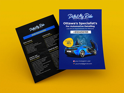 DETAILS MY RIDE Flyer Design 3d branding branding design business flyer cartoon illustration esports logo design flyer flyer design graphic design illustration logo logo design branding motion graphics ui
